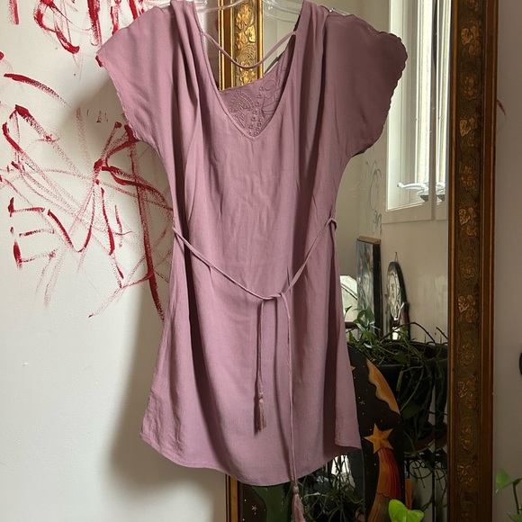 Lush Lavender Women's Top with Tie Detail Size S - Picture 11 of 16